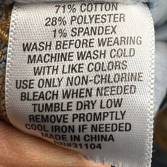 True Craft Kids Straight Leg Jeans, Med Wash Blue Denim, Sz 20, Adjustable Waist - Picture 2 of 7